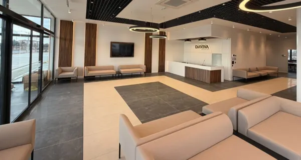 Photos of Daviva Healthcare dialysis centres.